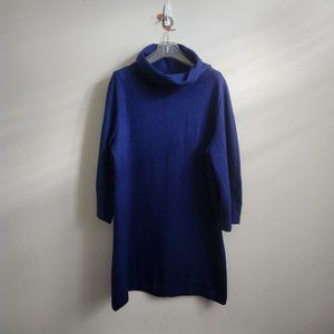 COS | Oversized high neck dress cobalt blue M